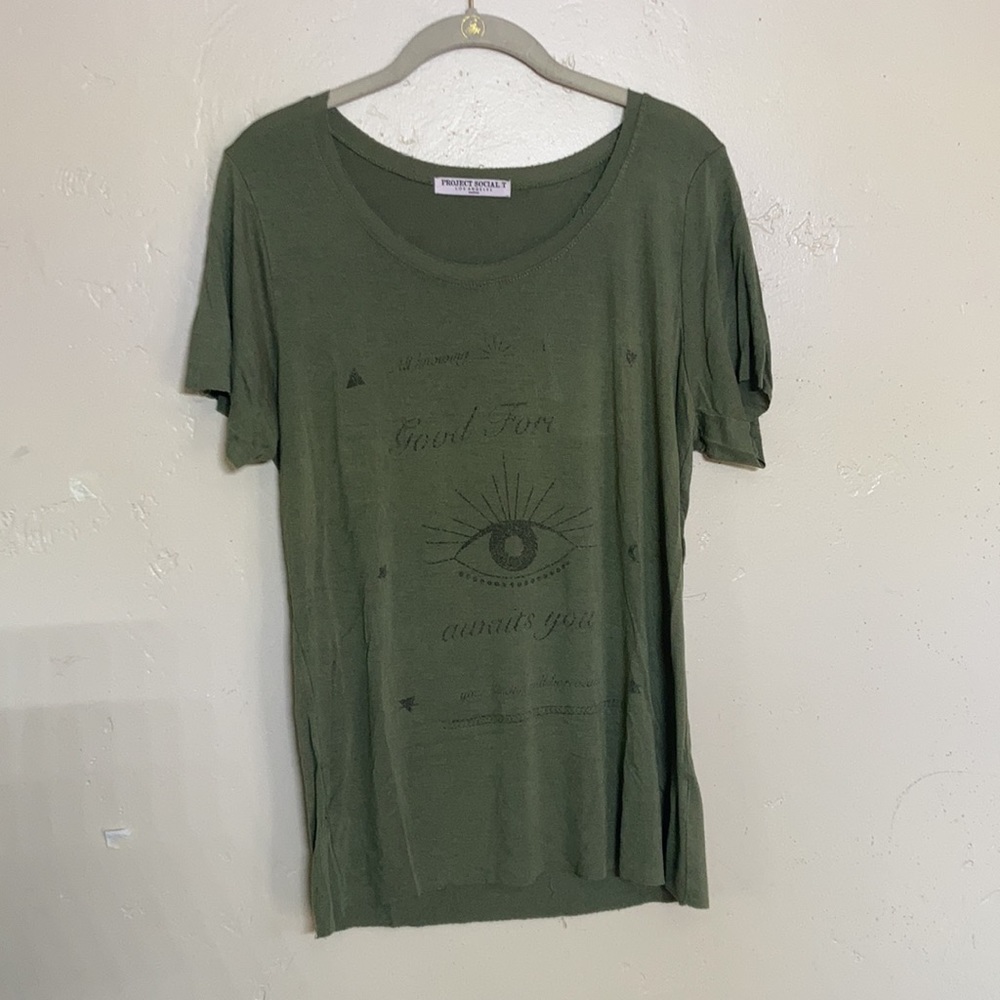 Project Social T olive green size Medium